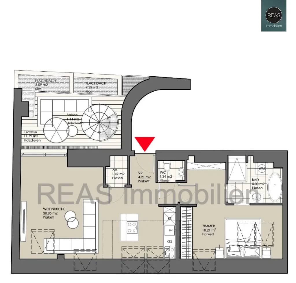 2-Zimmer-Wohnung kaufen in Wien – 61,38 m², € 499.000 – Bild 31 von 32