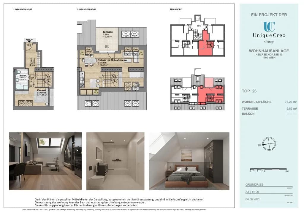 3-Zimmer-Wohnung mieten in Wien – 75,7 m², € 1.580 – Bild 15 von 16