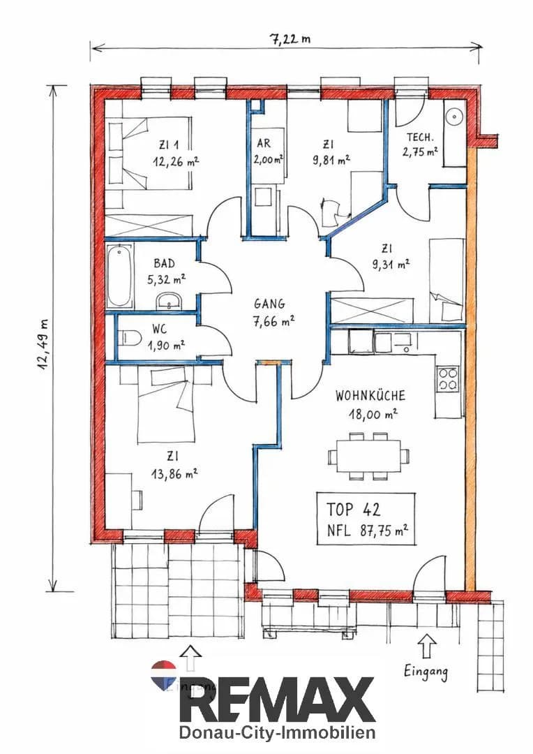 3-Zimmer-Wohnung kaufen in Wien – 87,75 m², € 489.000 – Bild 19 von 20