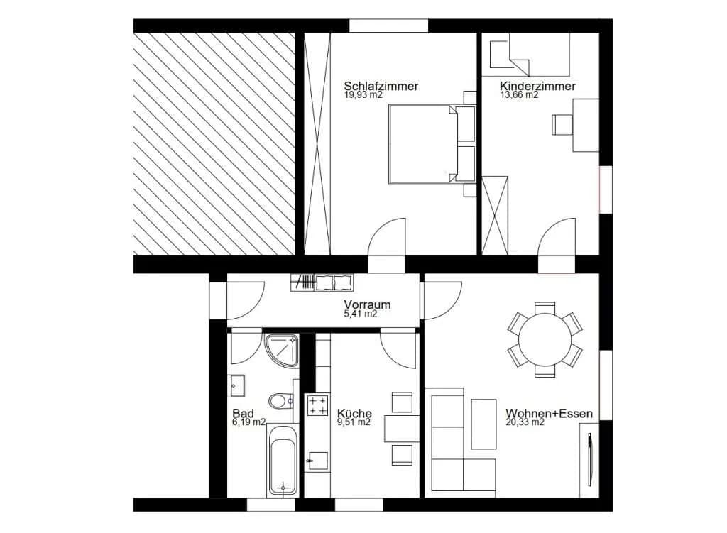 3-Zimmer-Wohnung kaufen in Linz – 75 m², € 199.900 – Bild 8 von 9