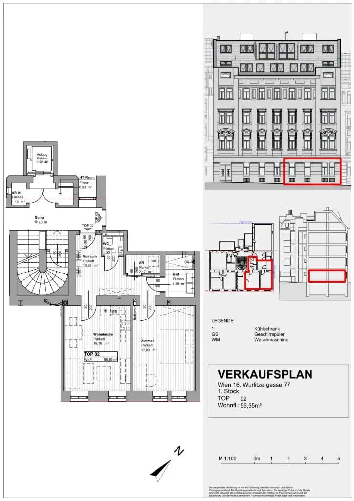 2-Zimmer-Wohnung kaufen in Wien – 55,55 m², € 233.000 – Bild 12 von 15