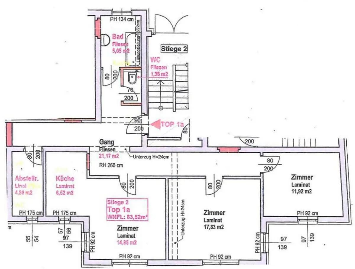 3-Zimmer-Wohnung mieten in Horn – 83,52 m², € 727 – Bild 4 von 4