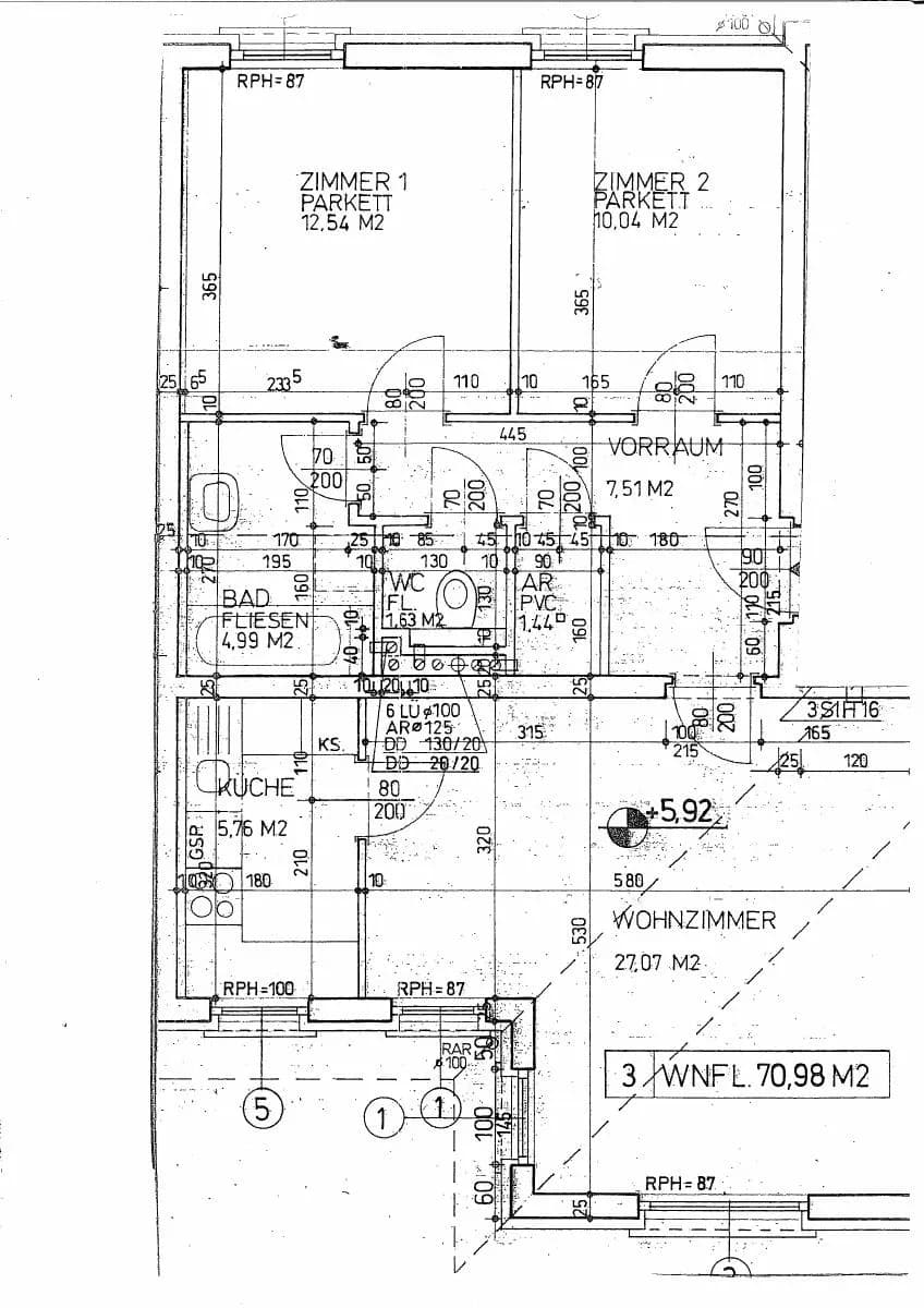 3-Zimmer-Wohnung mieten in Horn – 70,98 m², € 573 – Bild 4 von 4