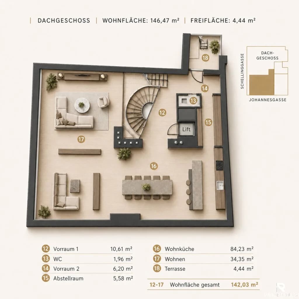 5-Zimmer-Wohnung kaufen in Wien – 328,52 m², € 7.800.000 – Bild 36 von 38