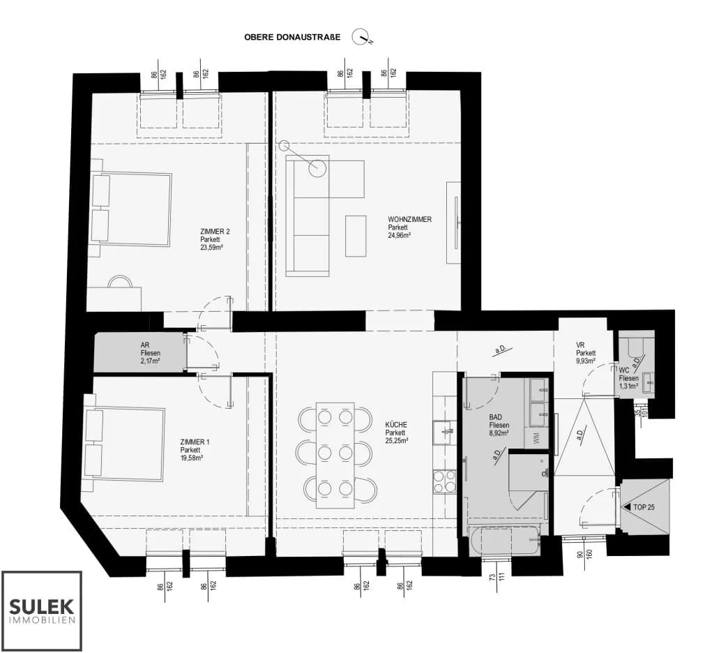 3-Zimmer-Wohnung mieten in Wien – 115,75 m², € 2.088 – Bild 19 von 19
