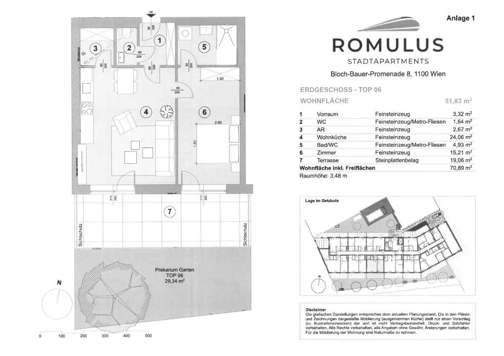2-Zimmer-Wohnung mieten in Wien – 51,83 m², € 1.099 – Bild 29 von 30