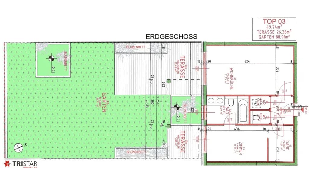 2-Zimmer-Wohnung kaufen in Wien – 49,59 m², € 359.000 – Bild 2 von 6