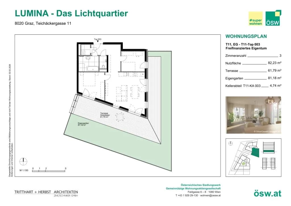 3-Zimmer-Wohnung kaufen in Graz – 82,23 m², € 385.000 – Bild 2 von 13