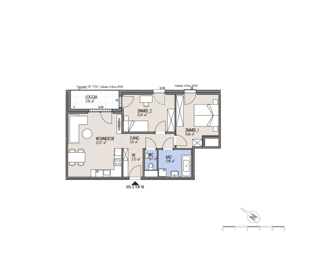 3-Zimmer-Wohnung kaufen in Wien – 65,51 m², € 398.000 – Bild 2 von 20