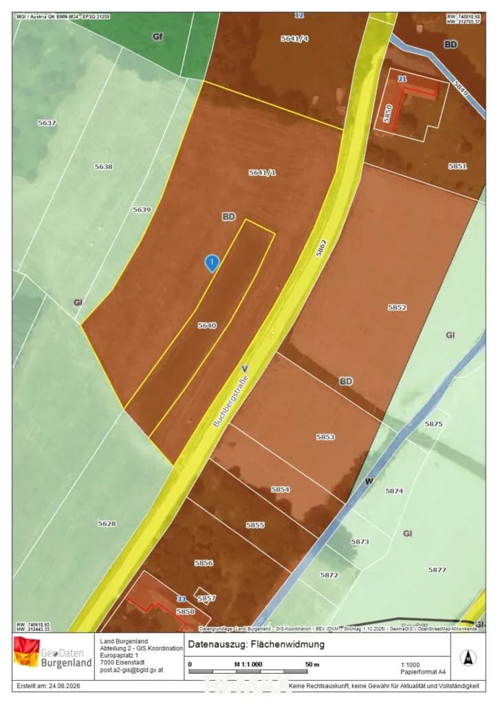 Grundstück kaufen in Güssing – 7 478 m², € 165.000 – Bild 5 von 6