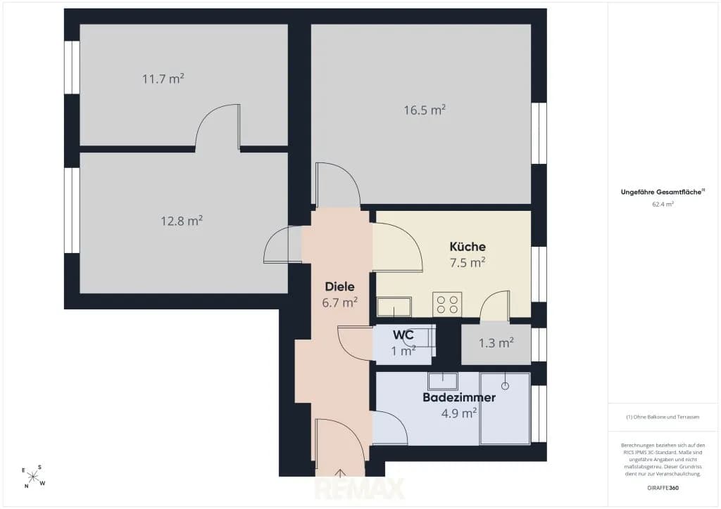 3-Zimmer-Wohnung kaufen in Eisenstadt – 61 m², € 140.000 – Bild 5 von 5