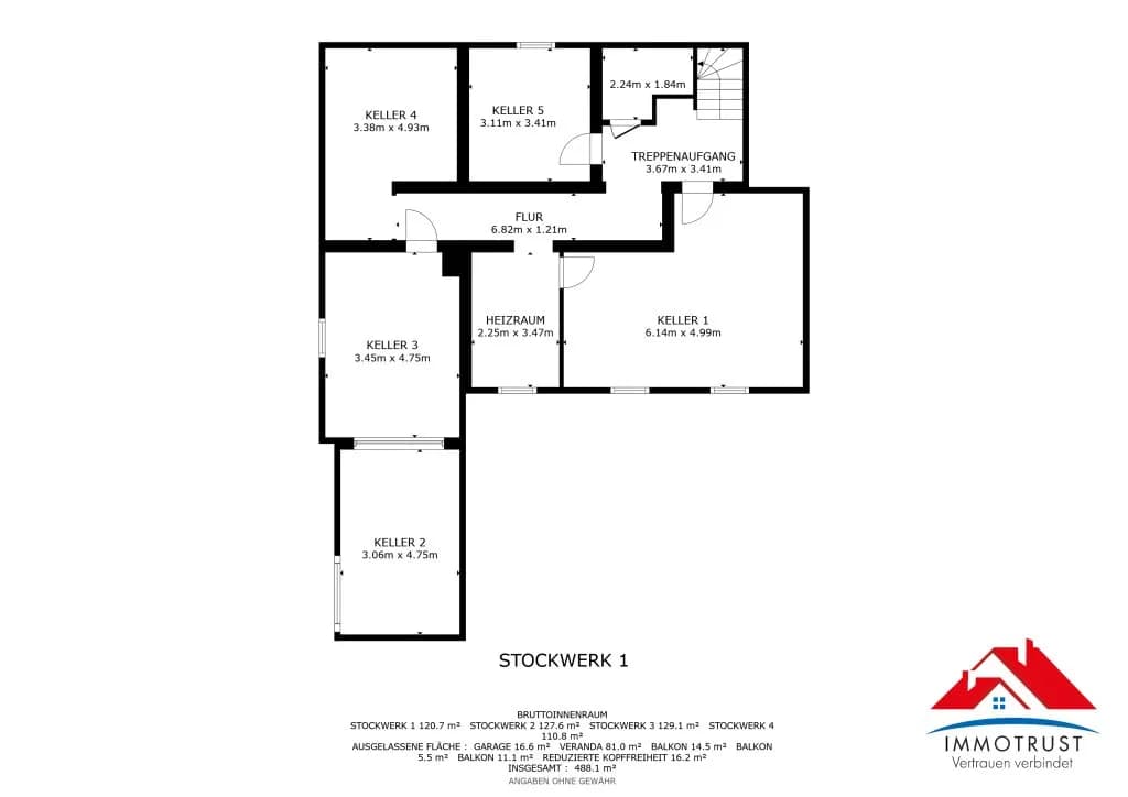 10-Zimmer-Haus kaufen in Klagenfurt Land – 256,7 m², € 249.000 – Bild 25 von 29