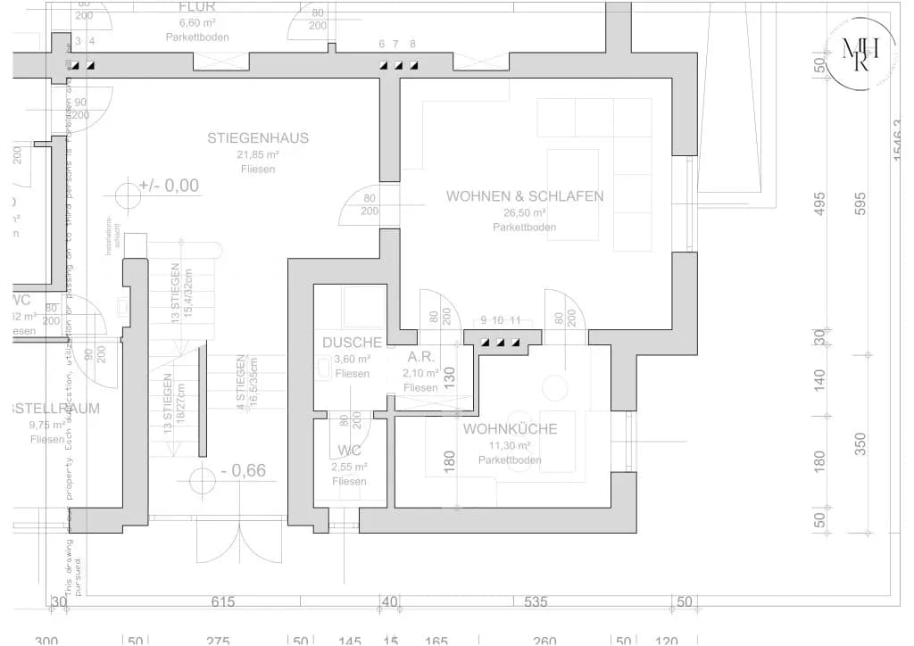 2-Zimmer-Wohnung mieten in Baden – 46,05 m² – Bild 9 von 9
