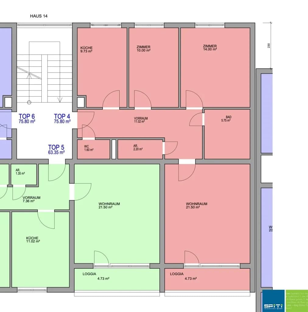 3-Zimmer-Wohnung kaufen in Hermagor – 80,53 m², € 140.000 – Bild 4 von 12