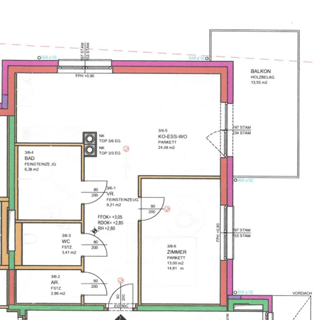 2-Zimmer-Wohnung mieten in Tulln – 59,36 m², € 918 – Bild 13 von 13
