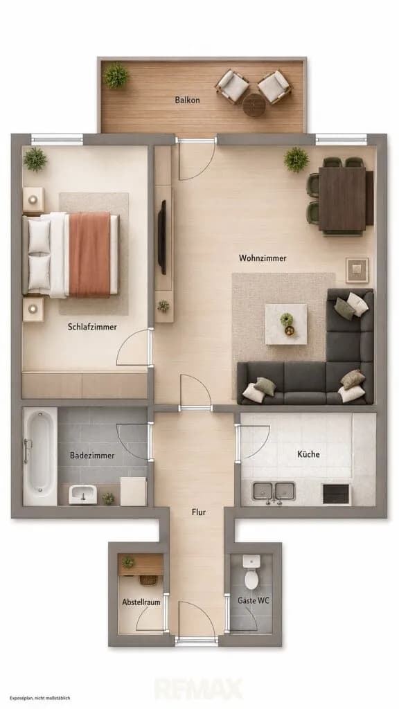 2-Zimmer-Wohnung kaufen in Hallein – 52 m², € 119.000 – Bild 14 von 14