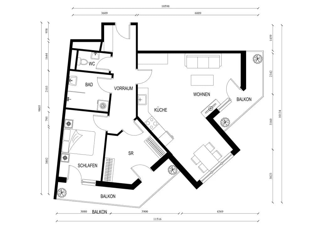 3-Zimmer-Wohnung kaufen in Wien – 59,94 m², € 312.000 – Bild 14 von 15