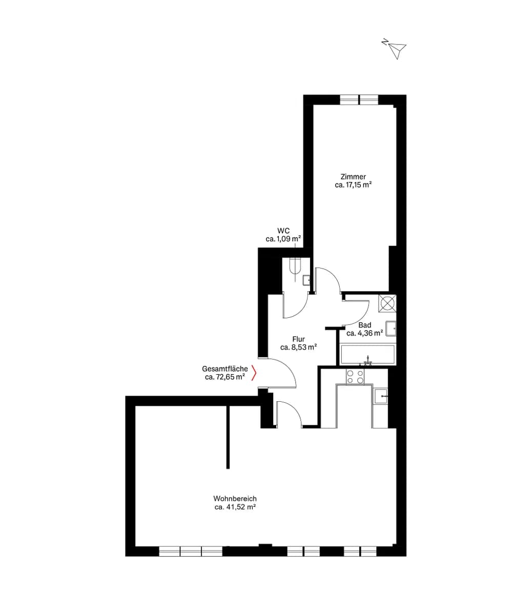 2-Zimmer-Wohnung kaufen in Wien – 73 m², € 385.000 – Bild 11 von 11