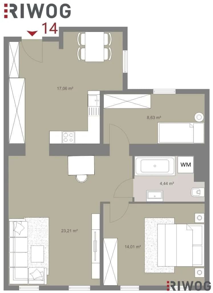 3-Zimmer-Wohnung kaufen in Wien – 66,71 m², € 419.000 – Bild 16 von 16