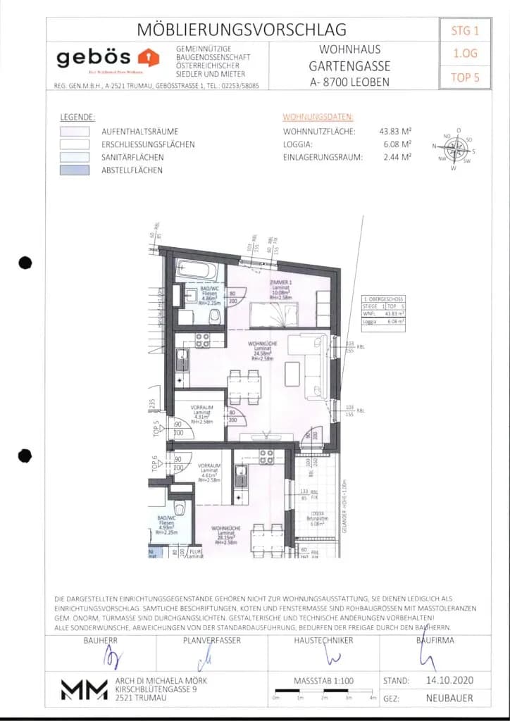 2-Zimmer-Wohnung mieten in Leoben – 49,91 m², € 760 – Bild 12 von 13