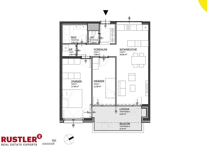 3-Zimmer-Wohnung kaufen in Wien – 78,19 m², € 450.000 – Bild 12 von 13