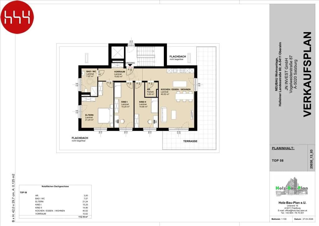 4-Zimmer-Wohnung kaufen in Hallein – 112,35 m², € 716.800 – Bild 8 von 8