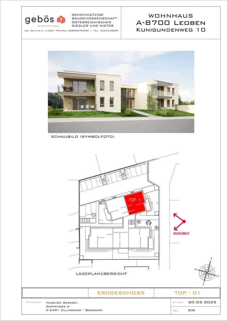 3-Zimmer-Wohnung mieten in Leoben – 67,76 m², € 1.063 – Bild 3 von 4