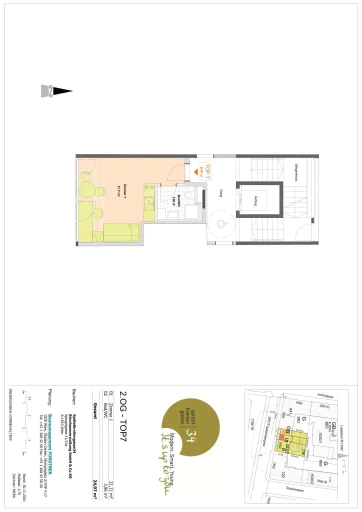 Wohnung mieten in Wien – 24,97 m², € 899 – Bild 11 von 11