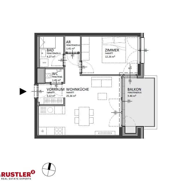 2-Zimmer-Wohnung kaufen in Wien – 47,87 m², € 335.000 – Bild 15 von 19