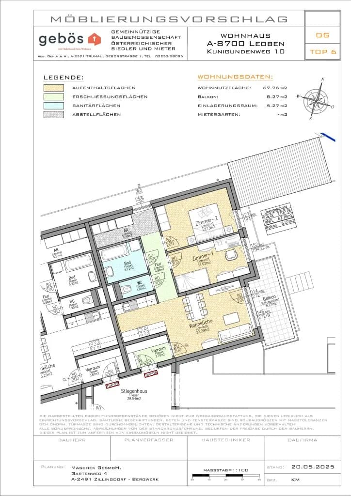 3-Zimmer-Wohnung kaufen in Leoben – 67,76 m², € 400.465 – Bild 4 von 4
