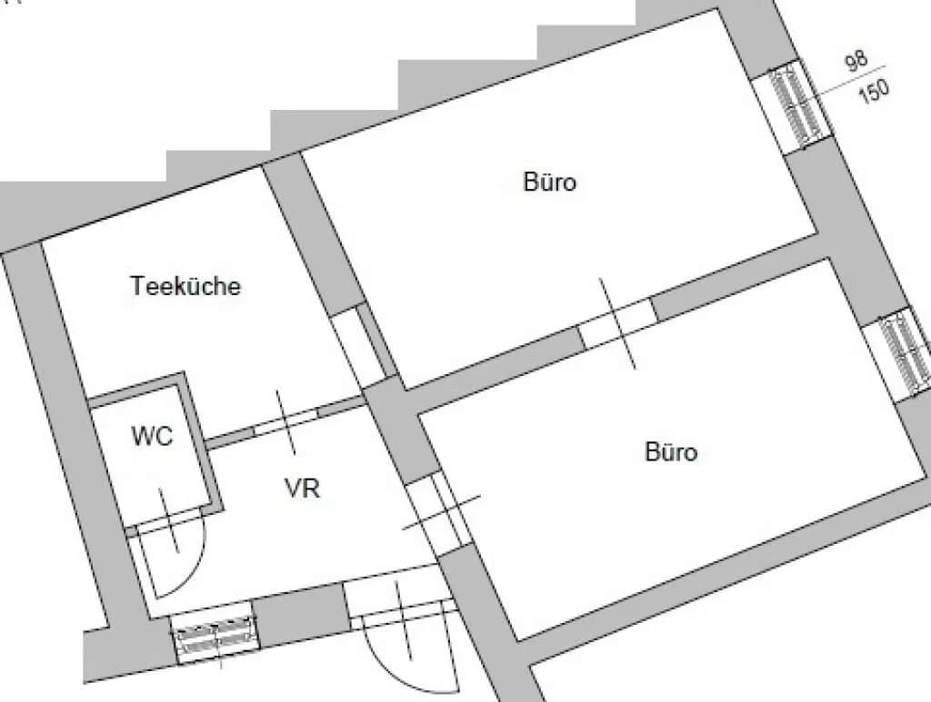 Gewerbeimmobilie mieten in Baden – 49 m², € 767 – Bild 7 von 7