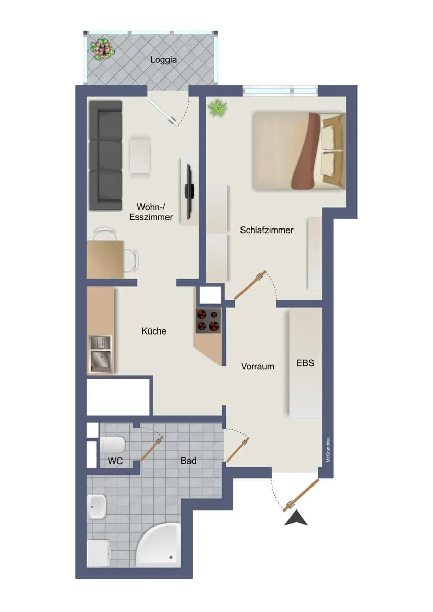 2-Zimmer-Wohnung kaufen in Graz – 49,62 m², € 145.000 – Bild 29 von 29