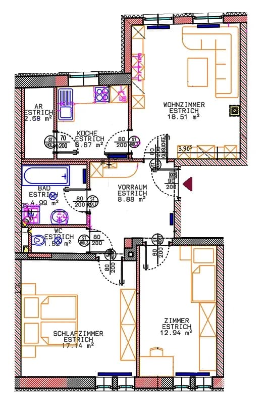 Wohnung mieten in Gmünd – 73,63 m², € 585 – Bild 5 von 5
