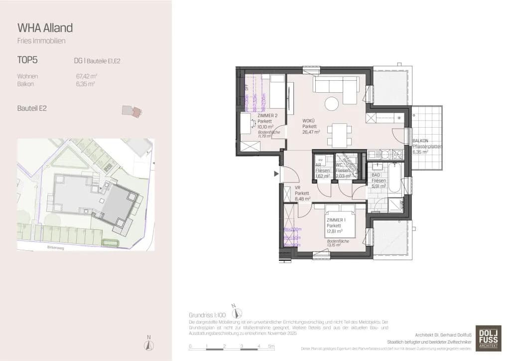 3-Zimmer-Wohnung mieten in Baden – 67,42 m², € 1.149 – Bild 10 von 10