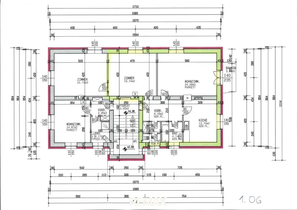 2-Zimmer-Wohnung mieten in Eisenstadt – 70,87 m², € 864 – Bild 10 von 10