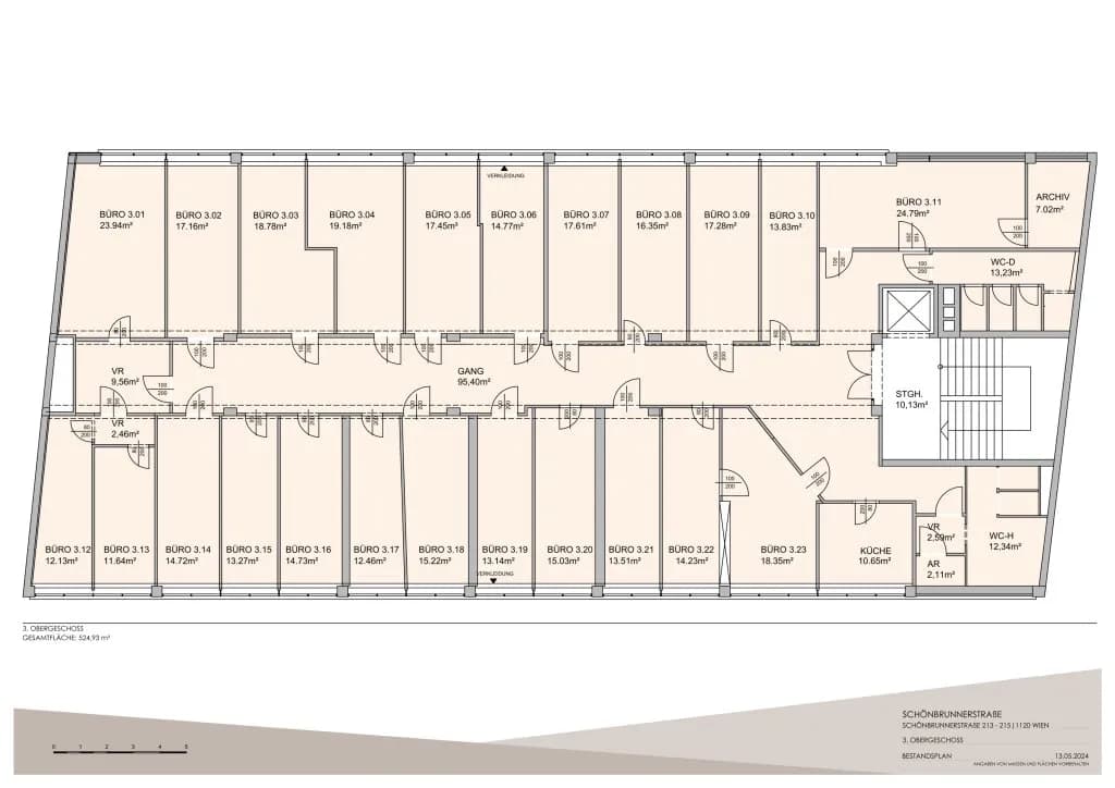 24-Zimmer-Gewerbeimmobilie mieten in Wien – 1 060 m², € 10.000 – Bild 21 von 22