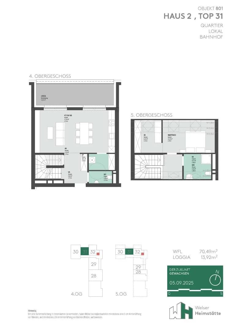 2-Zimmer-Wohnung kaufen in Wels – 70,49 m², € 423.597 – Bild 3 von 11