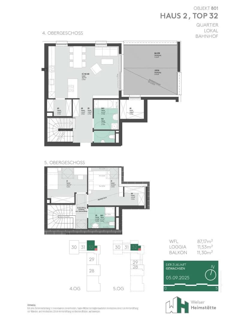 3-Zimmer-Wohnung kaufen in Wels – 87,17 m², € 480.798 – Bild 3 von 10