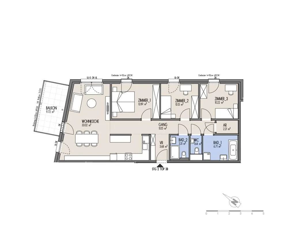 4-Zimmer-Wohnung kaufen in Wien – 94,75 m², € 528.820 – Bild 2 von 20
