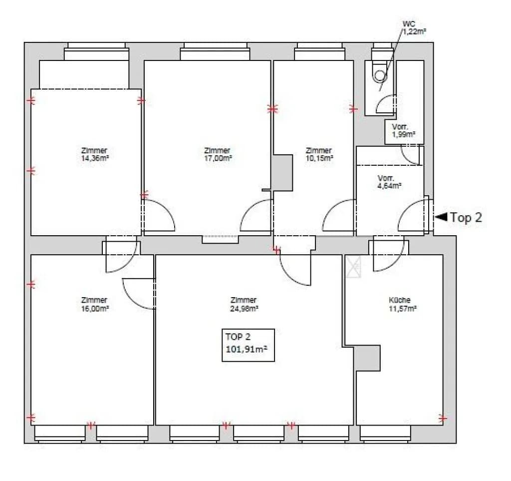 5-Zimmer-Gewerbeimmobilie mieten in Wien – 102 m², € 1.417 – Bild 13 von 13
