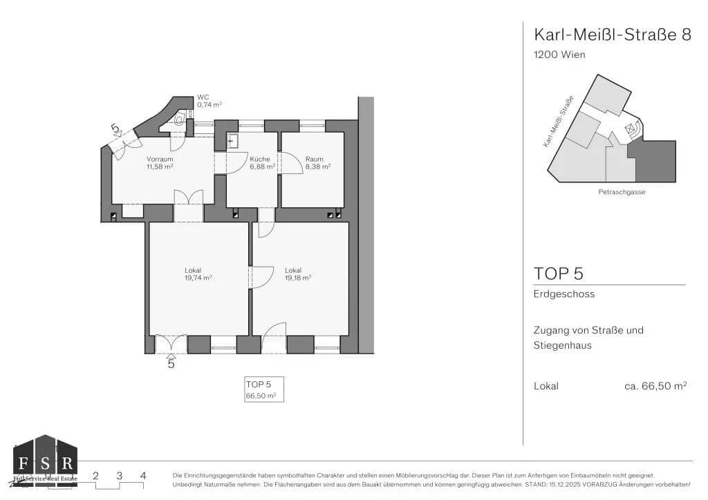 5-Zimmer-Gewerbeimmobilie kaufen in Wien – 105 m², € 425.000 – Bild 14 von 15