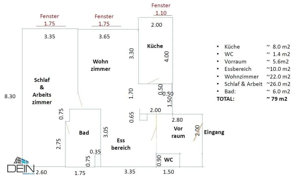 2-Zimmer-Wohnung kaufen in Wien – 78 m², € 434.000 – Bild 13 von 13