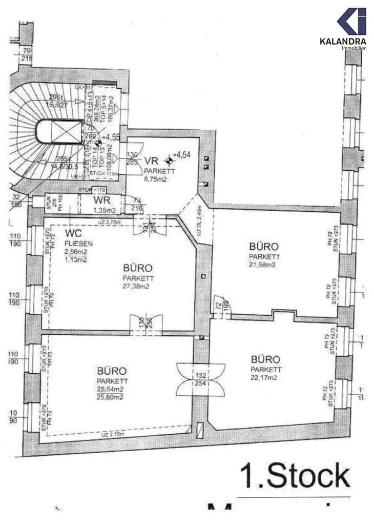 4-Zimmer-Gewerbeimmobilie mieten in Wien – 110 m², € 1.933 – Bild 14 von 15