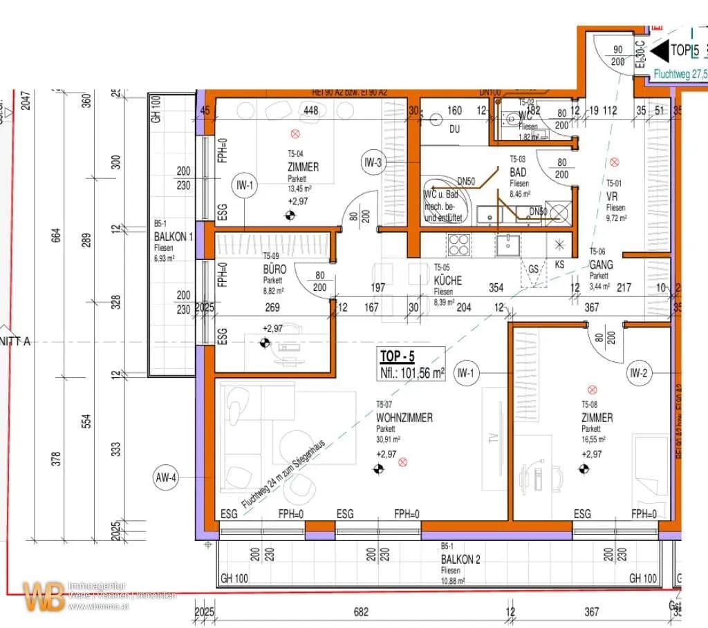 4-Zimmer-Wohnung kaufen in Neusiedl am See – 101,56 m², € 244.629