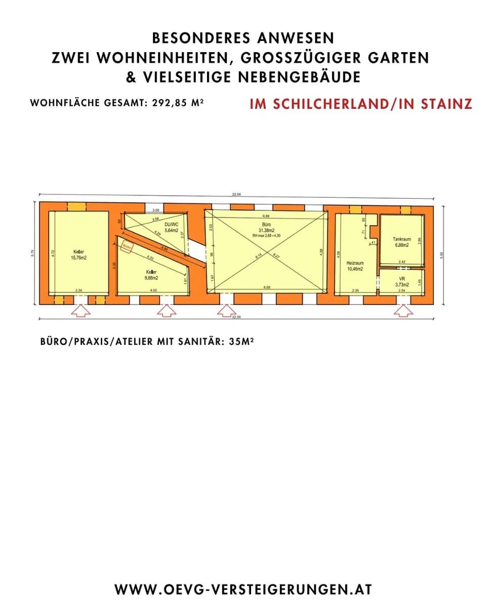 10-Zimmer-Haus kaufen in Deutschlandsberg – 292 m², € 100.000 – Bild 59 von 63