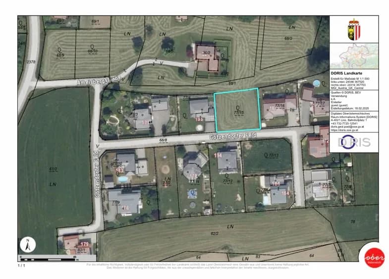 Grundstück kaufen in Schärding – 950 m², € 62.000 – Bild 3 von 4