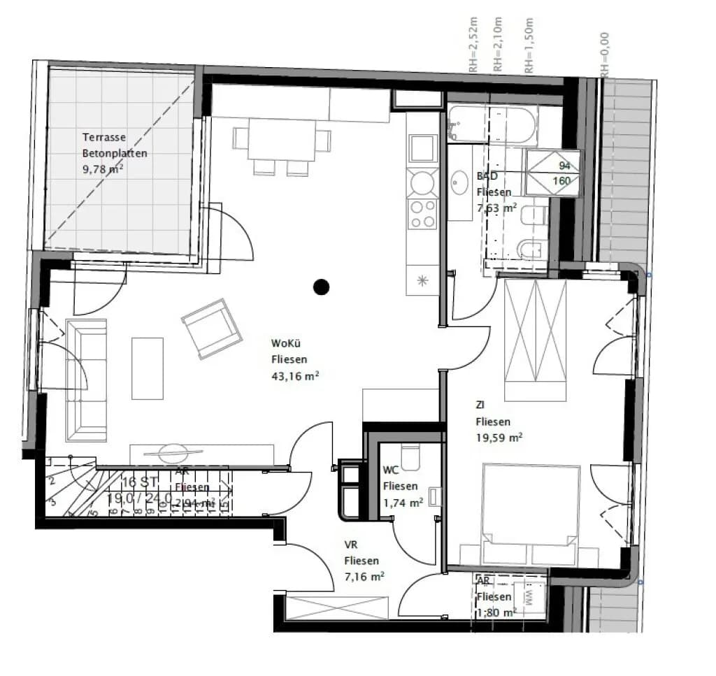 2-Zimmer-Wohnung mieten in Wien – 84,02 m², € 2.379 – Bild 16 von 17