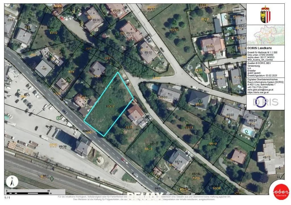 Grundstück kaufen in Grieskirchen – 1 312 m², € 129.000 – Bild 2 von 6