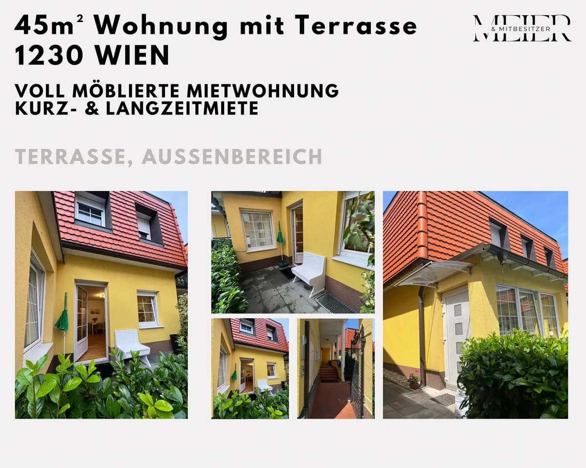 2-Zimmer-Wohnung mieten in Wien – 45 m², € 950