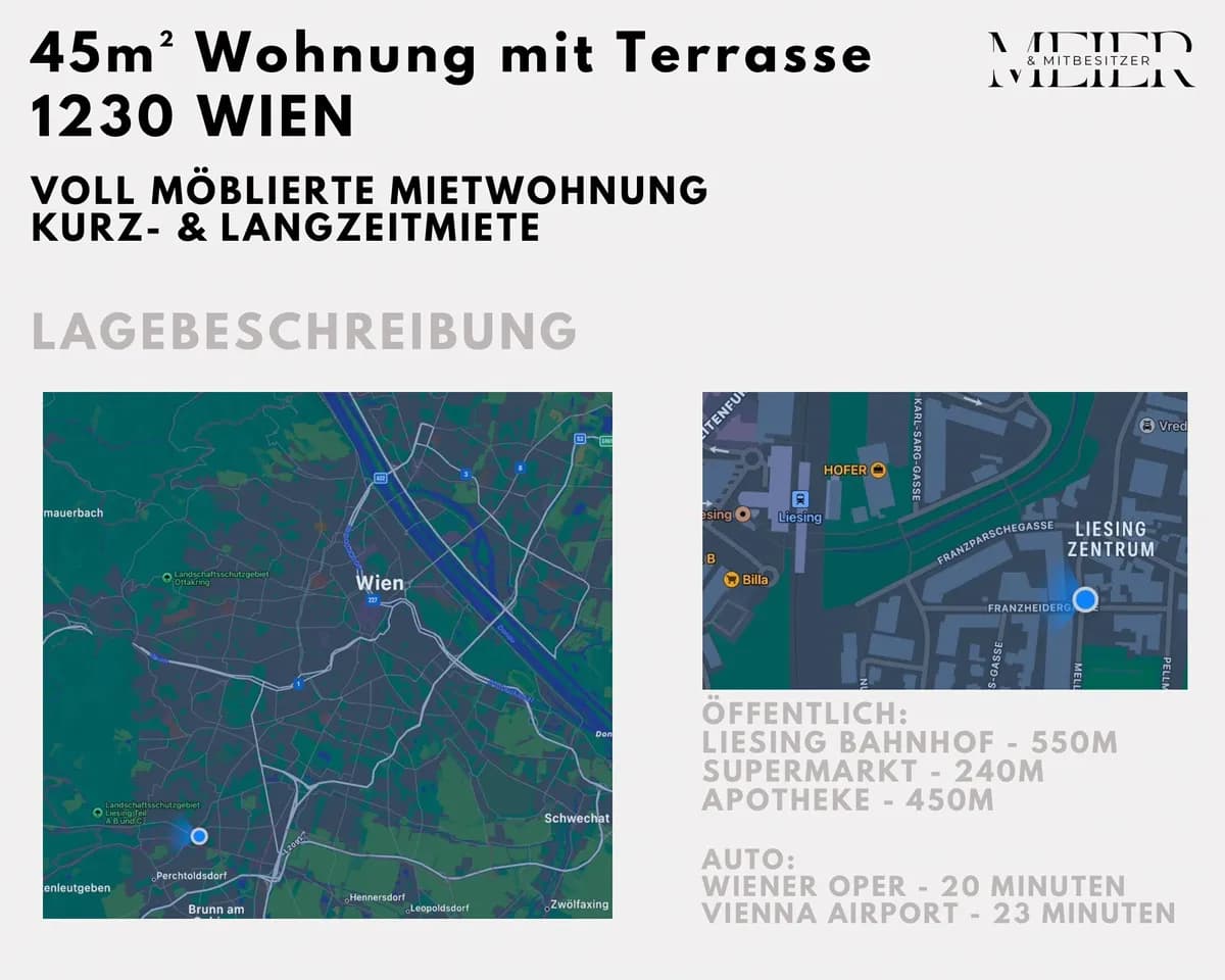 2-Zimmer-Wohnung mieten in Wien – 45 m², € 950 – Bild 8 von 8